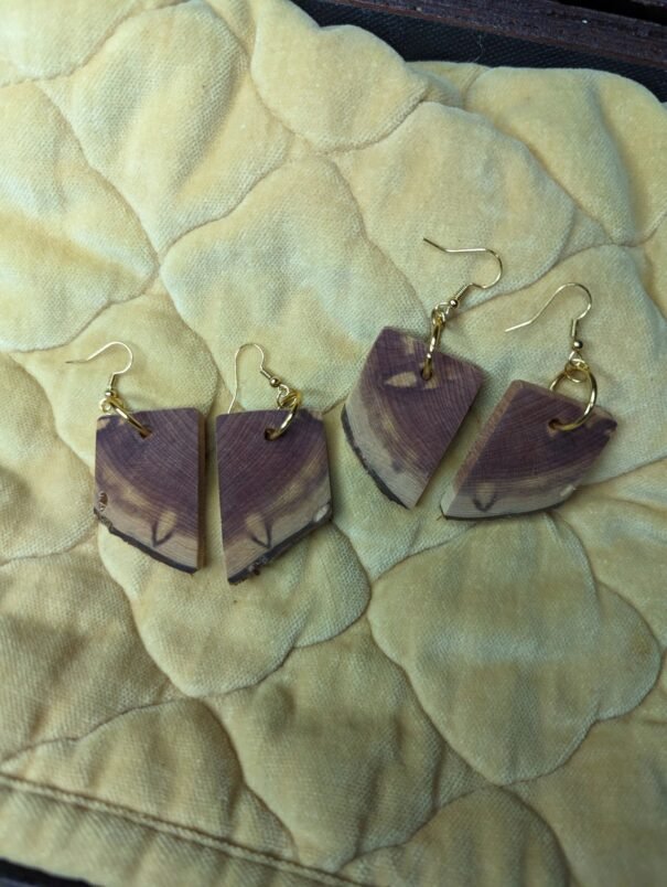 Wooden "Toothy" Dangles