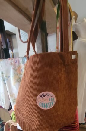 Fat Quarter corduroy tote bag