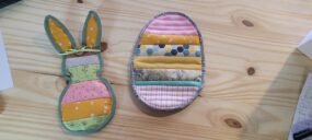 quilted easter bunny/ easter egg