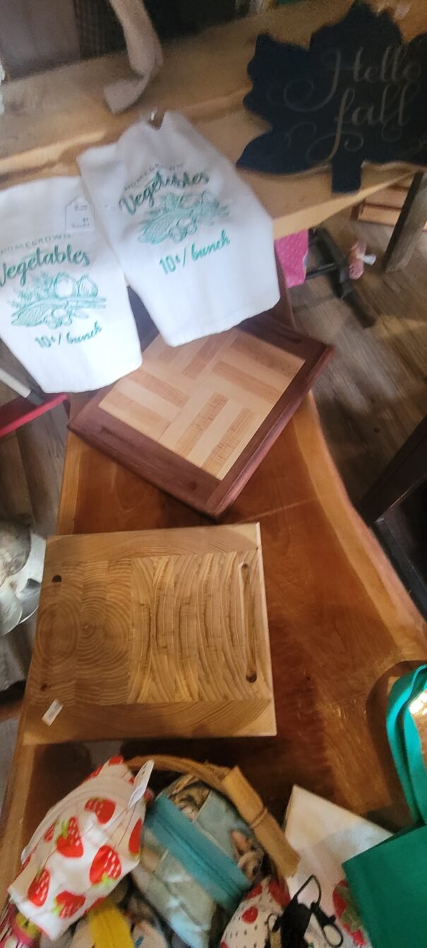 homemade wooden cutting board