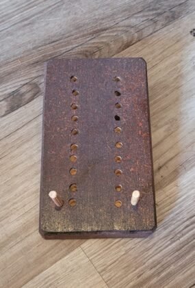 euchre wooden score keeper